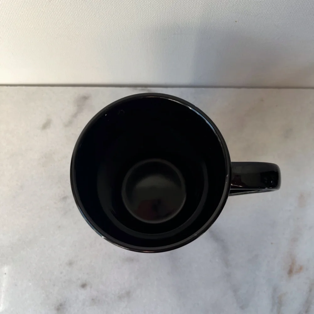 Black Starbucks mug